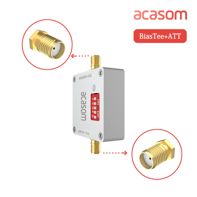Attenuateur RF numérique réglable 0-4Ghz 1-16dB Huit gains de biais avec alimentation