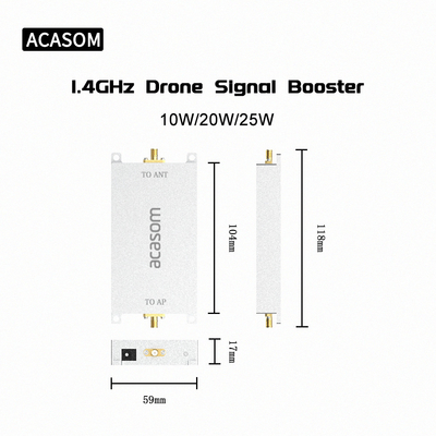 Efficacité 45% 40dBm 1.4GHz RF Amplificateur bidirectionnel pour le prolongateur sans fil