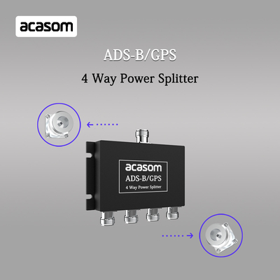 Splitter de puissance 4 voies pour les signaux ADS-B et GPS 800-2150MHz N Connecteur féminin basse insertion