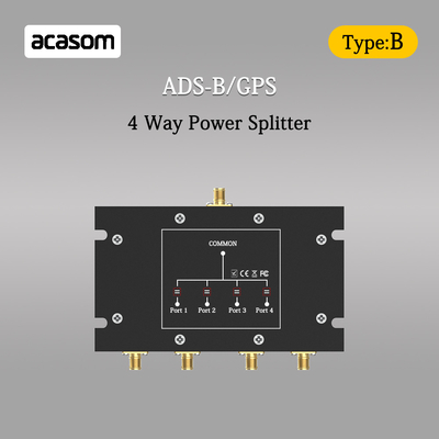 Splitter de puissance 4 voies pour les signaux ADS-B et GPS 800-2150MHz N Connecteur féminin basse insertion