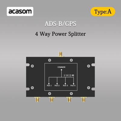 Splitter de puissance 4 voies pour les signaux ADS-B et GPS 800-2150MHz N Connecteur féminin basse insertion