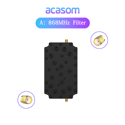 60dB Rejet 868MHz Filtre de cavité pour le réseau d'hélium 868M SAW Filtre Lora HNT 863M