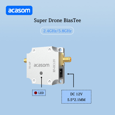 Super Drone série DC 12V Bias Tee pour le module d'alimentation par transfert d'amplificateur 2,4 GHz