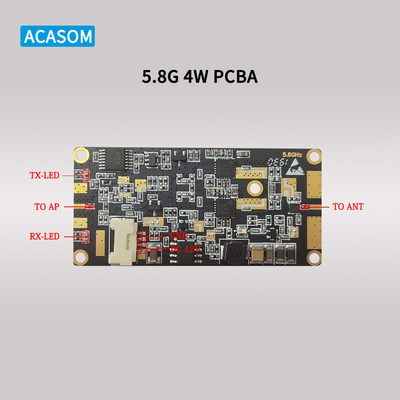 Puissant amplificateur de signal RF 5W 37dBm 12V PCBA pour 5,8 GHz et 2,4 GHz étendant la portée sans fil