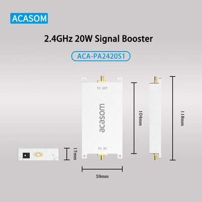 2Amplificateur de signal de drones de.4 GHz 20W Extendant de portée Gain de transmission élevé