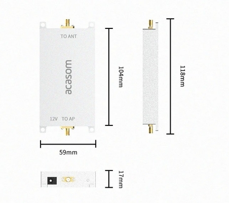Gain de précision 5,8 GHz Amplificateur de signal de drone 43dBm Puissance maximale de sortie